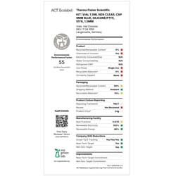 Fisherbrand&trade;&nbsp;2 in 1 Vial Kit, 9 mm Short Thread